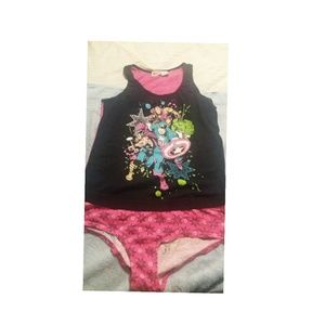 Marvel Comic panty and tank set